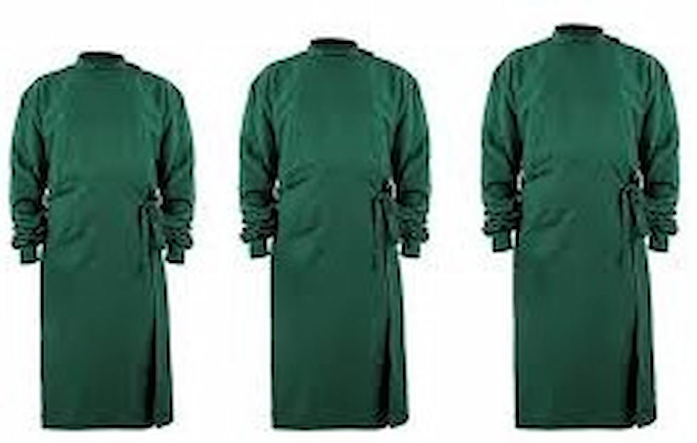 گان پزشکی قابل شستوشو با دوخت منظم و رنگ آرامش بخش